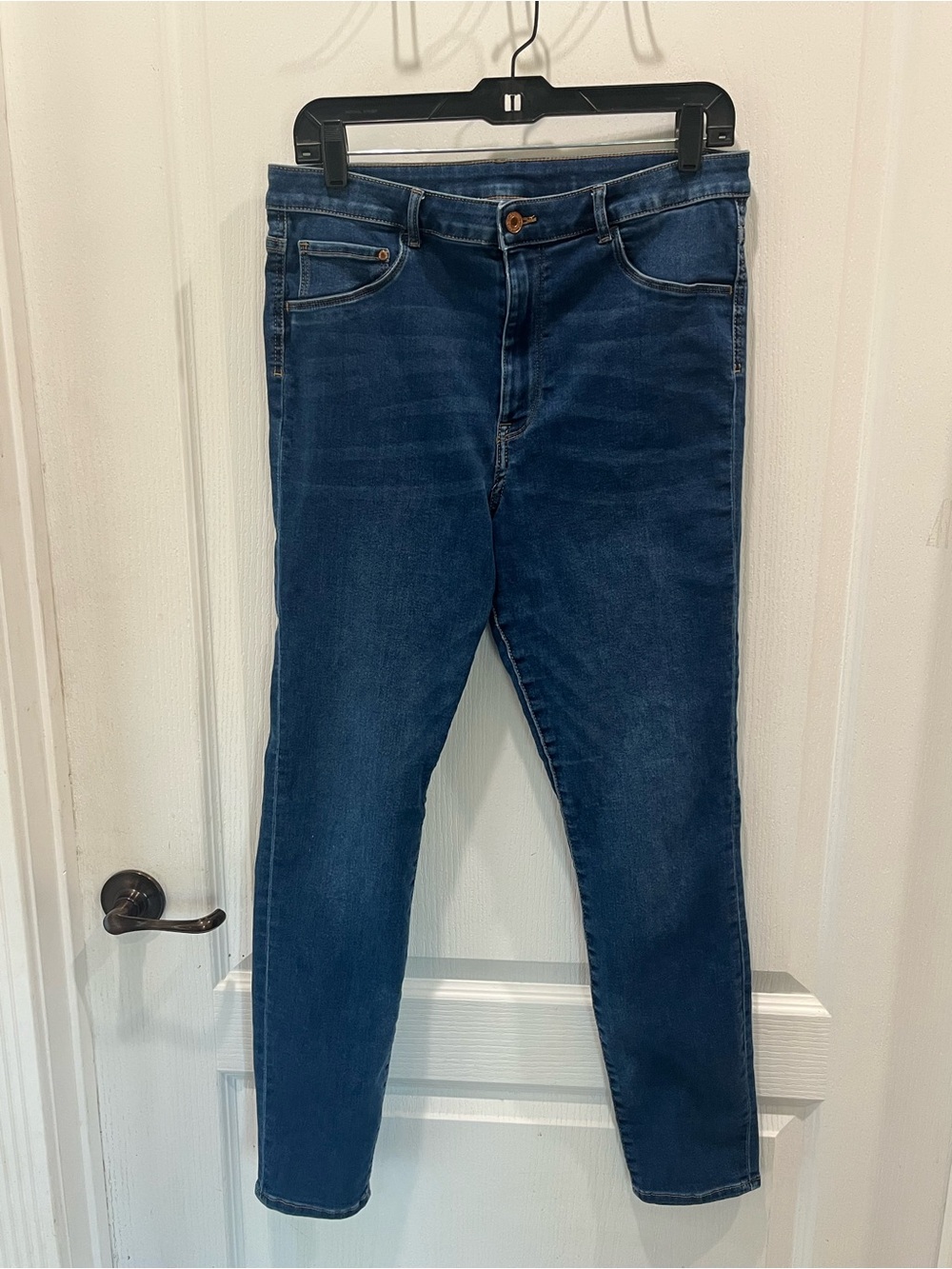 & denim Women’s Dark Blue Slim Fit Jeans Jeggings 33/32 12-14